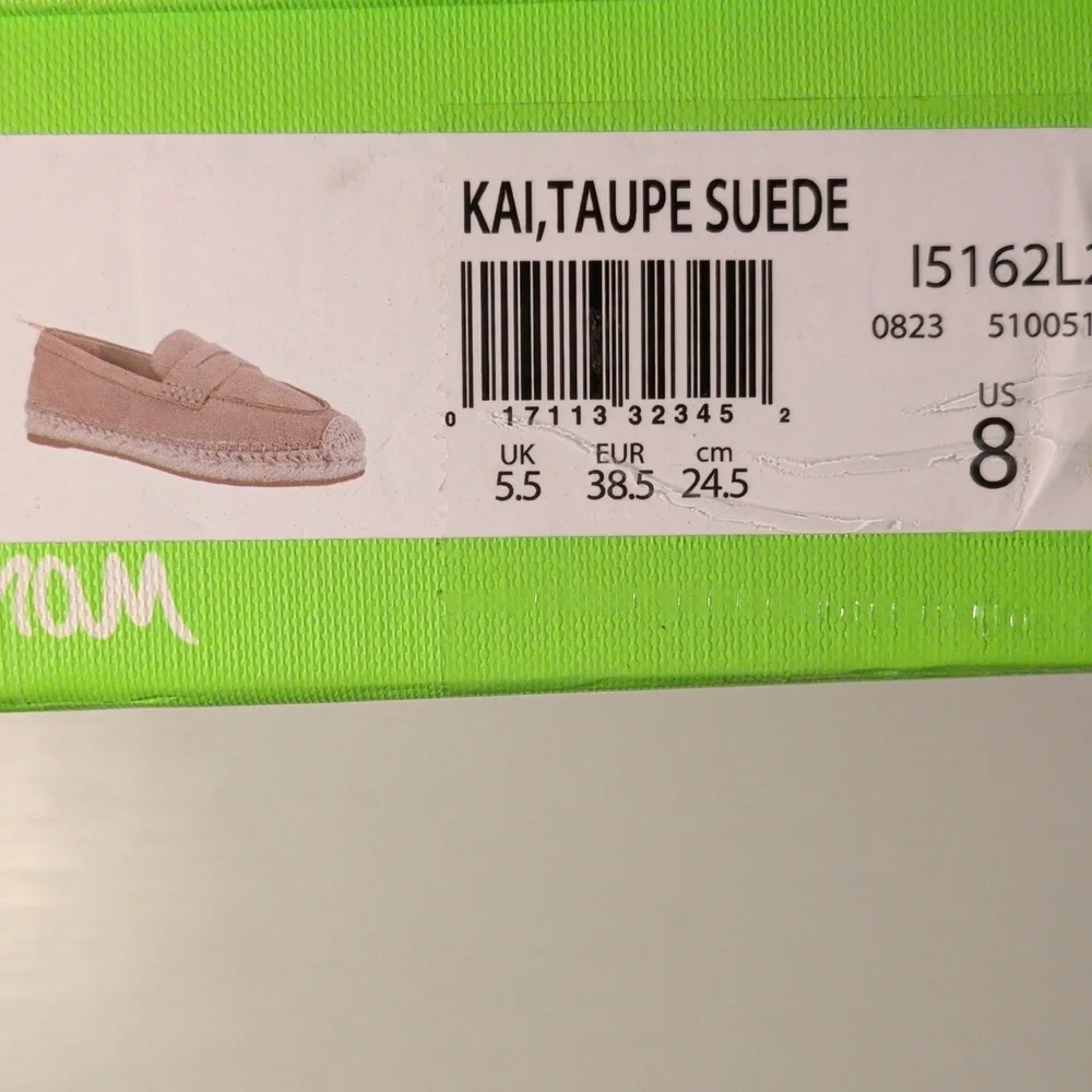Sam Edelman 8 NIB Suede Loafer Taupe - Picture 8 of 8